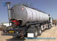 Cylinder Flue Heating Asphalt Tanker Trailer 2 Axle High Capacity 32000L