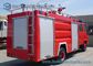 Water Tank / Dry Powder Fire Fight Truck With Double Row / Air Braking